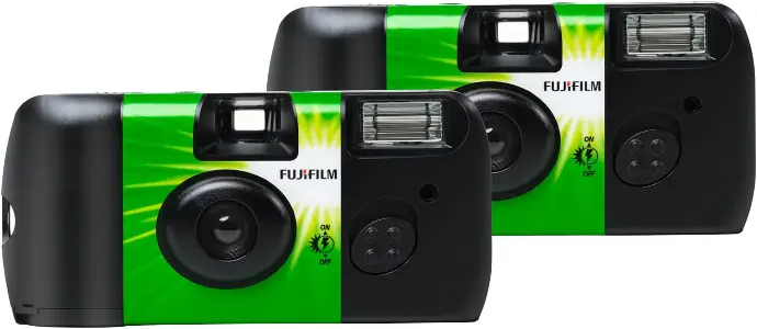 Appareil photo jetable avec flash intégré et film ISO 400 Fujifilm QuickSnap Flash 400